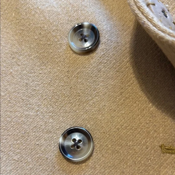 Lands' End Tan Trench Coat - Picture 6 of 8